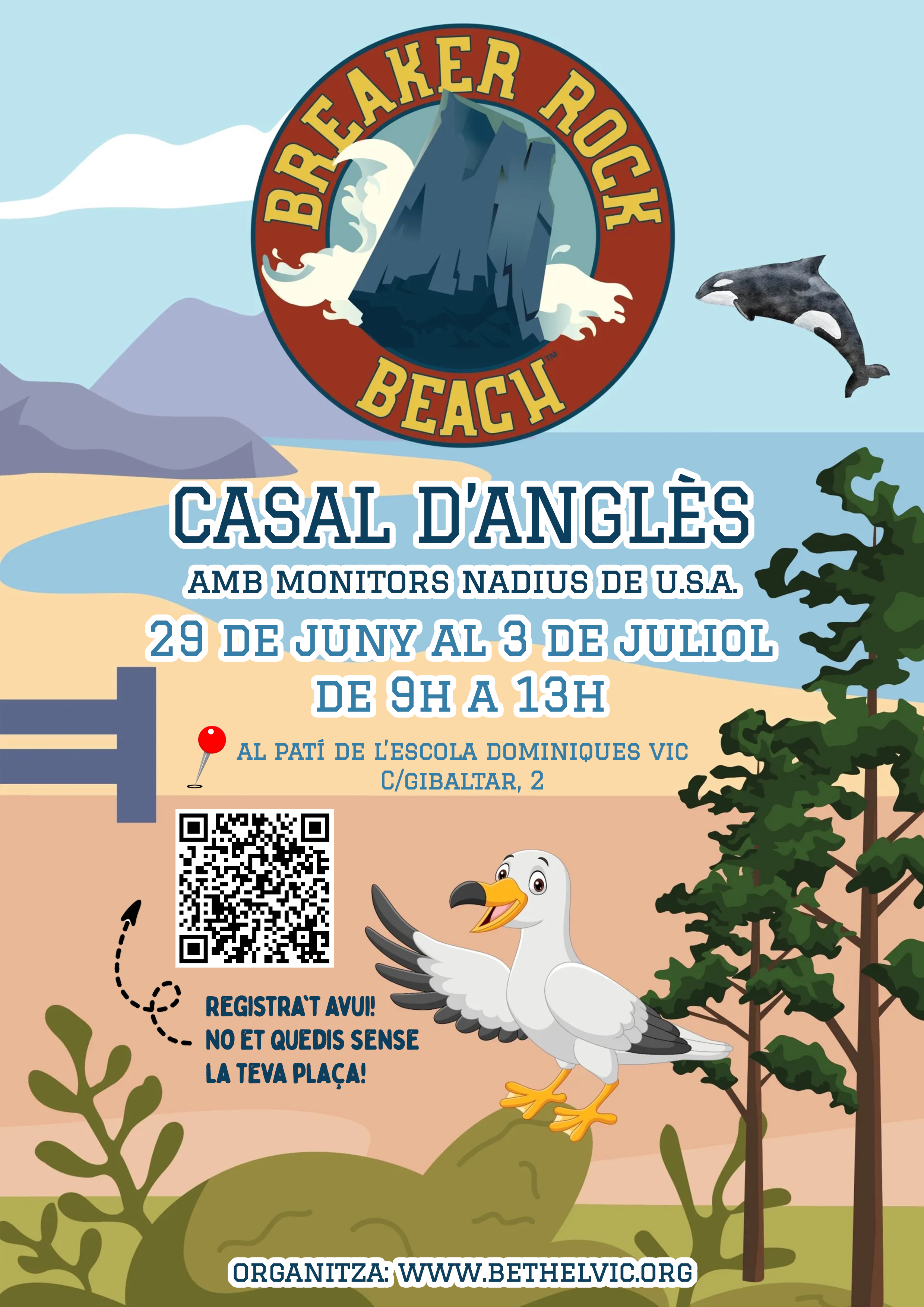 Cartell Casal d'Anglès Breaker Rock Beach — Bethel Vic